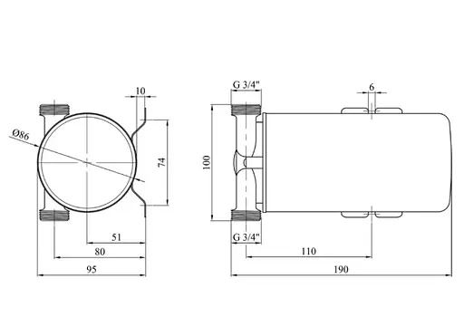 Насос для повышения давления Forwater W15G-15 (CV021651) - фото 4