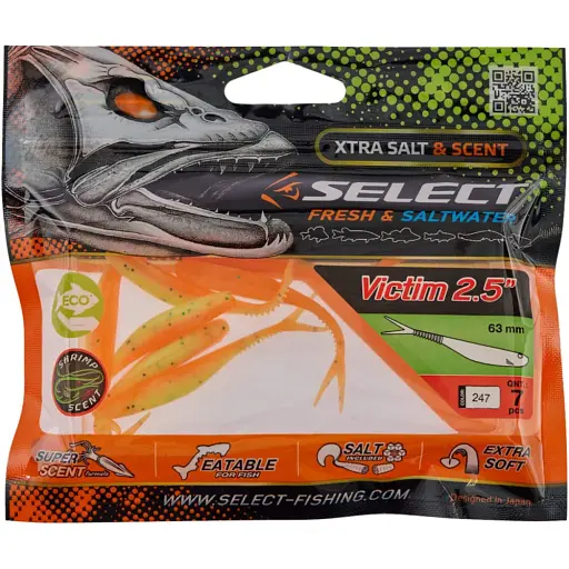 Силікон Select Victim V-Tail 2.5" #247 (7 шт/уп) - фото 2