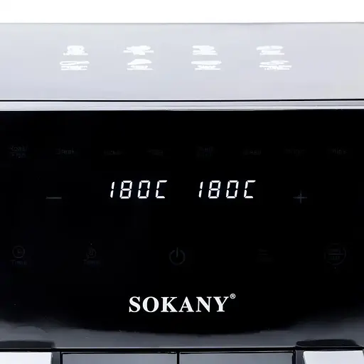 Аерофритюрниця безмасляна Sokany SK-10005 10л електрична з сенсорним керуванням, таймер 2400Вт - фото 4