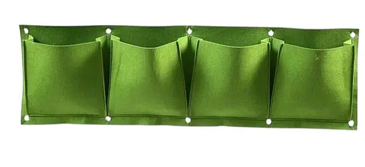 Підвісні горщики з тканини на 4 кишені BKS Розмір полотна 25х80 см - фото 1