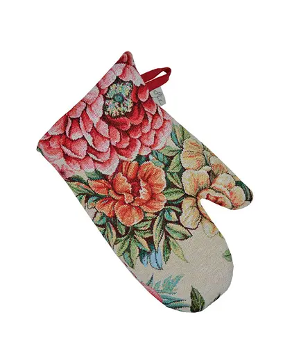 Рукавичка Прованс Alegria, 33х16 см, бежевый с красным (21864)