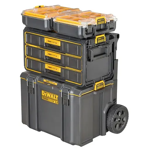 Ящик DeWalt TOUGHSYSTEM 2.0 модуль на 3 ящика (DWST08330-1) - фото 4