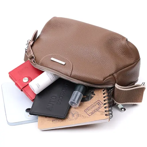 Кожаная женская сумка Vintage 23х14х11,5 см 000301378 - фото 10