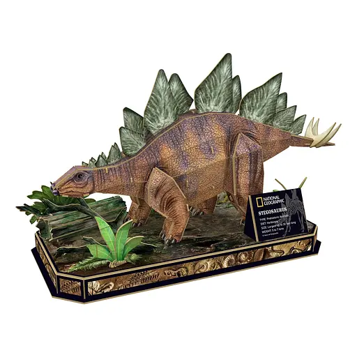 Пазл Cubic Fun 3D National Geographic Dino Стегозавр (DS1054h) - фото 2