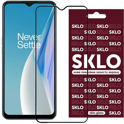 Захисне скло SKLO 3D для OnePlus Nord N20 SE / N300 Чорний