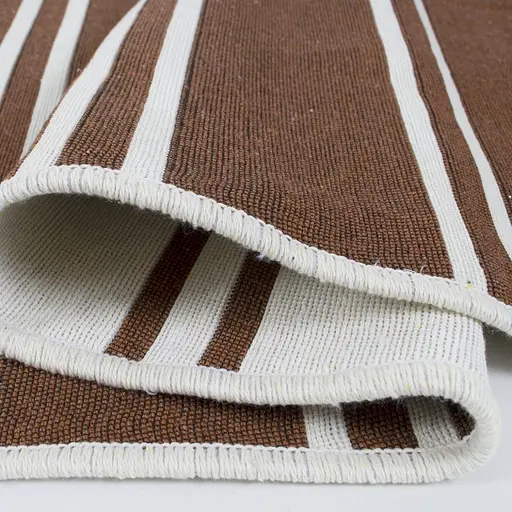 Ковер двухсторонний 80 х 150 см Lotus Home - Infinity Stripe кирпичный (svt-2000022352116) - фото 3