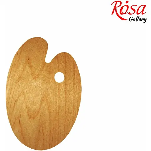Палитра Rosa Gallery деревянная овальная эргономичная промасленная - фото 1
