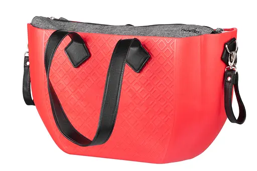 Сумка MyMia ручки эко-кожа, коврик, ремни для коляски, красно-черный Nuvita det0018688 - фото 5