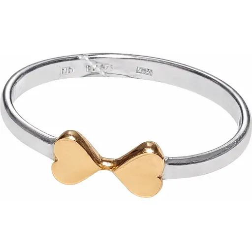 Серебряное кольцо с позолотой. 12036р - фото 1