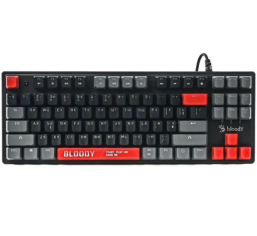 Клавиатура Bloody A4Tech S310N USB (Energy Red) Black (S310N (Energy Red)) - фото 2