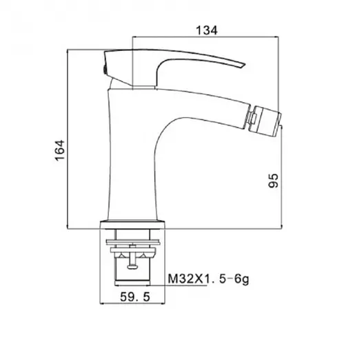 Смеситель для биде гайка белый/хром Ø35 Gappo Jakob 1/8 G5007-8 Белый - фото 3