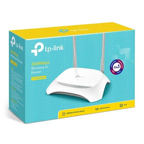 Роутер TP-LINK TL-WR840N, Wi-Fi 802.11b/g/n, до 300 Mb/s, 2.4GHz, 4 LAN 10/100 Mb/s, RJ45 10/100Mb/s (FE), 2 зовнішні незнімні антенни - фото 4