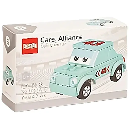 Конструктор Cars Alliance 1051 A: пазовий конструктор Машинки, набір для дітей від 6 років, бірюзовий