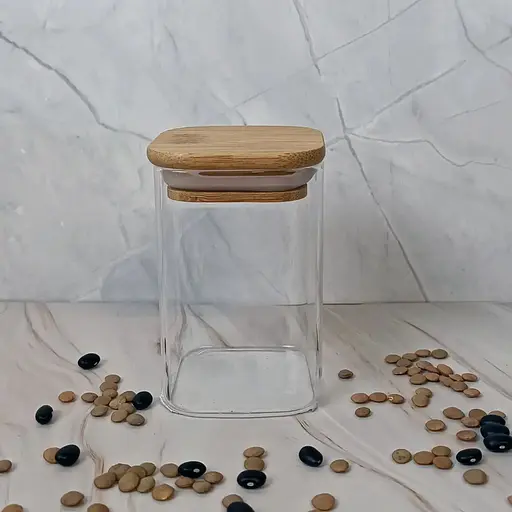 Емкость стеклянная для специй Vittora с деревянной крышкой 200 мл VT-9020 (142650) - фото 2