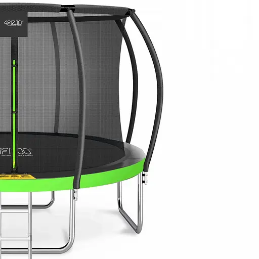 Батут с внутренней сеткой 4FIZJO Premium 12FT 374 см 4FJ0605 Black/Green (P-5907739314185) - фото 3