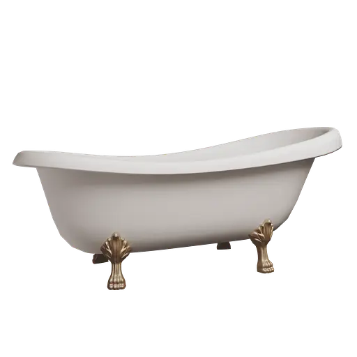Ванна отдельностоящая матовая Amdcon Symphony 167x78 белая из литого камня золотые ножки SYMFONYA_167_g_MAT Белый матовый - фото 6