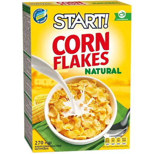 Пластівці Start кукурудзяні натуральні 270 г (742568)