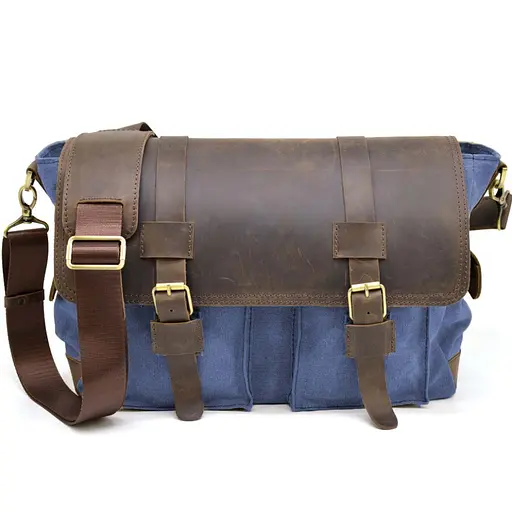 Кожаная мужская сумка TARWA 27х39х12 см sum0025621 - фото 1