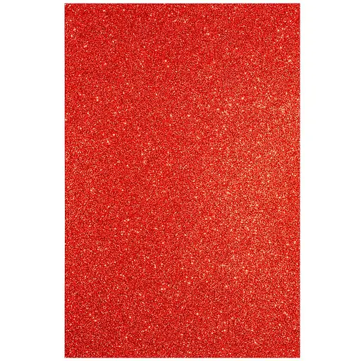 Фоаміран Santi Eva з глітером 20x30 см 10 аркушів з клейовим шаром червоний (742690) - фото 2