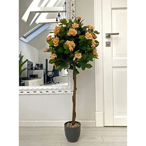 Троянда штучна штамбова чайна 120 см у горщику - фото 5