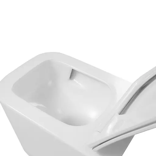 Унитаз подвесной Qtap Crow безободковый с сиденьем Soft-close QT05335171W - фото 2