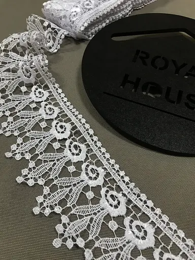 Мереживо Троянда біле - фото 3