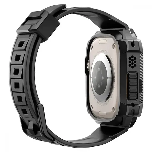 Чохол та ремінець Spigen Rugged Armor Pro Band для Apple Watch Ultra 49 мм Black (ACS05460) - фото 7