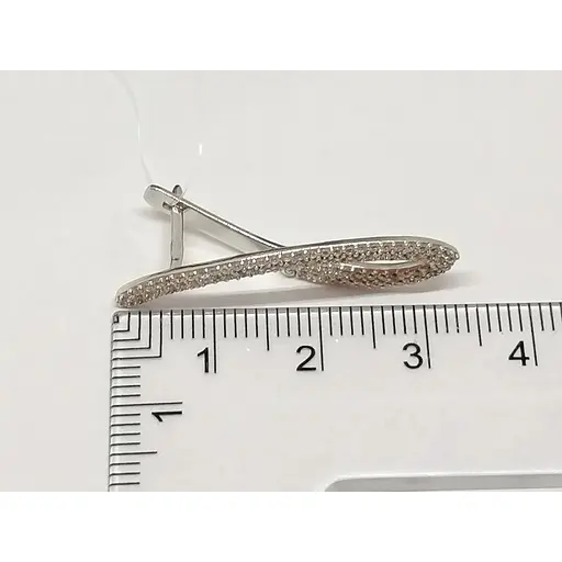 Золотые серьги Favoritum с фианитами. 211740_2Б - фото 4