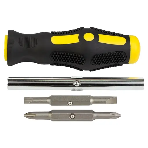 Отвертка Sigma с двухсторонними битами 4 в 1 + адаптер 4002171 - фото 6