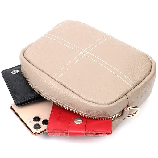 Сумка женская Vintage из натуральной мягкой кожи 20х13.5х7 см sum0029053 - фото 7