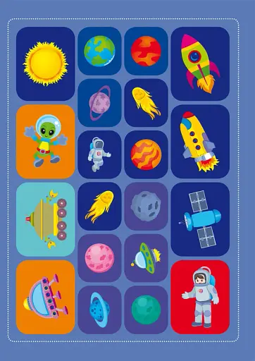 Школа креативного дозвілля. Космос. 40 наліпок - фото 5
