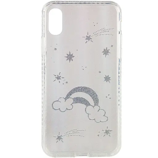 Чохол Epik TPU+Glass Aurora Space для Apple iPhone XS Max 6.5 Райдуга