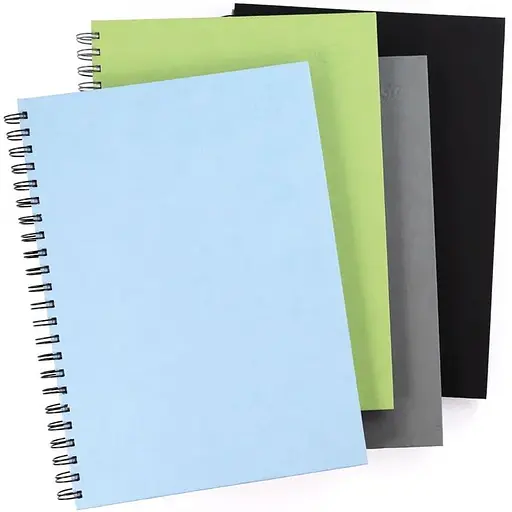 Блокнот на спіралі Rosa Studio A4 (21х29.7см) 100г/м2 80л блакитний - фото 4