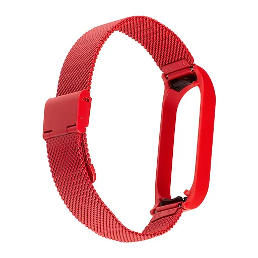 Ремешок Миланская Петля Mi Band 5/6 Красный - фото 2