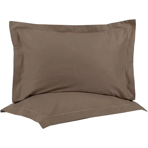 Наволочки Lotus Home Dakota Modern сатин кофейные 50х70 см, 2 шт. (svt-2000022351492) - фото 1