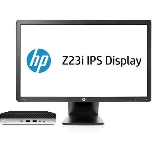 Комплект Компьютер HP ProDesk 600 G3 Mini PC (i5-6500T/8/256SSD) + Монитор 23" HP Z23i Б/У - фото 1
