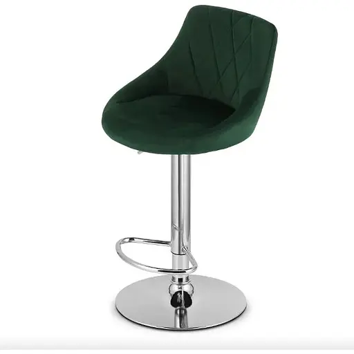 Барний стілець Leobert Kast з спинкою зелений - фото 6