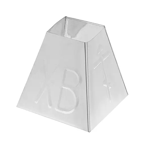 Форма великодня металева для сирної паски (мала) 0.5 кг, Metalworkshop Сірий 84574 - фото 3