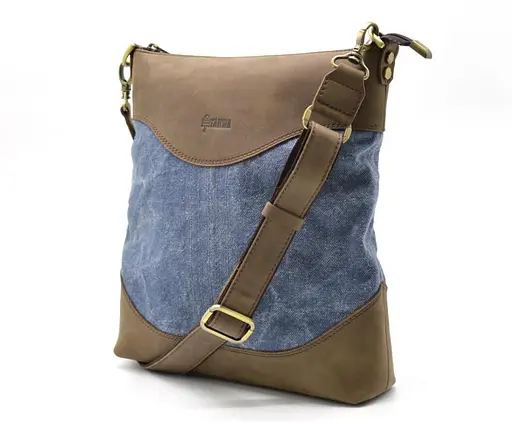 Чоловіча шкіряна сумка через плече TARWA 30х27.5х6.5 см sum0025871 - фото 1