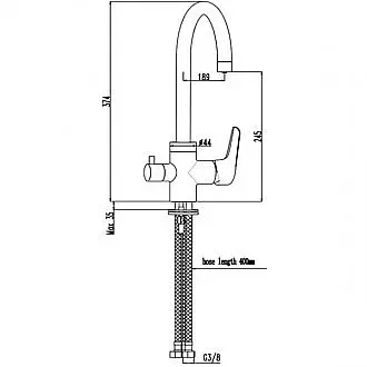 Змішувач для кухні на 2 води Damixa Origin Evo 820700000 Хром - фото 2