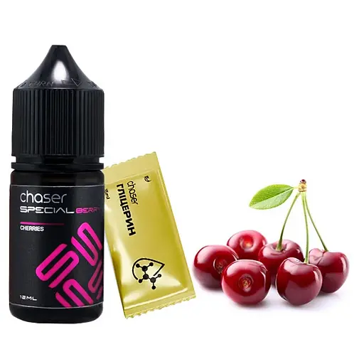 Набор компонентов для самозамеса солевой заправки CHASER Special Berry 30 мл CHERRIES Вишня, 0-50 мг (18046)