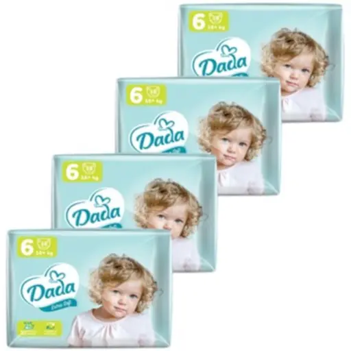 Набір підгузків Dada Extra Soft 6 (16+ кг) 152 шт. (4 уп. х 38 шт.)