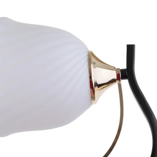 Бра Brille LK-710W/1 E27 BK + FG з мотузковим вимикачем для кабінету залу в спальню передпокій - фото 4