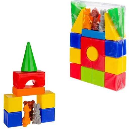 Конструктор Теремок №1 Colorplast 1-064 20 деталей - фото 1