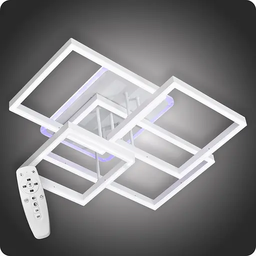 Люстра світлодіодна 517 Dlight 3color з пультом 160Вт Білий (01869) - фото 1