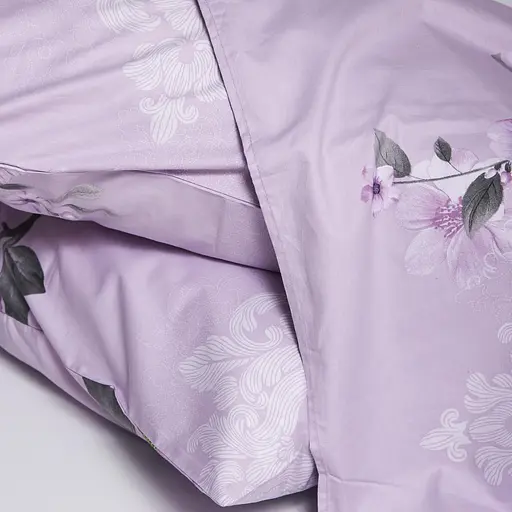 Постільний набір Moon&Star (простирадло 200х220 см + 2 наволочки 40х60 см) Satin Elite Floral Mist - фото 4