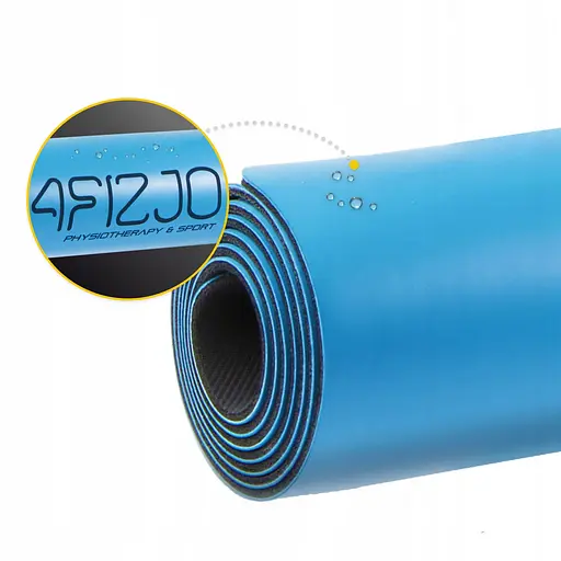 Коврик (мат) спортивный 4FIZJO PU 183 x 68 x 0.4 см для йоги и фитнеса 4FJ0588 Blue (P-5907739319555) - фото 11