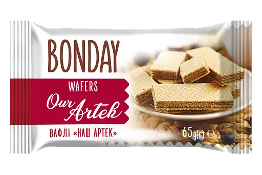 Вафлі Bonday Наш Артек 65 г х 30 шт.