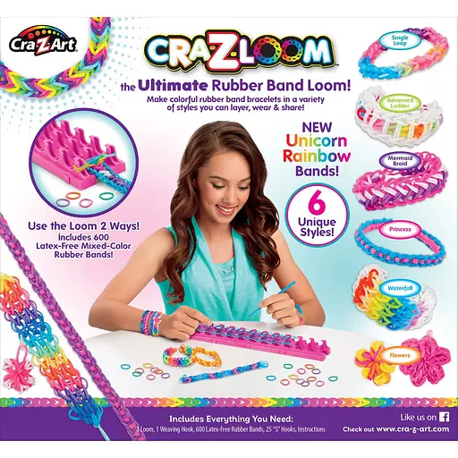 Набір для виготовлення браслетів Cra-Z-Art Ultimate Rubber Band Loom в асортименті (19128CRA) - фото 4