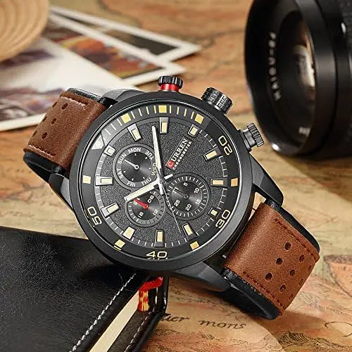 Годинник наручний Curren 8250 Brown Black (18686) - фото 4